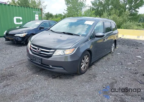 2015 Honda Odyssey Ex-L из США, поврежденный, VIN 5FNRL5H64FB010187